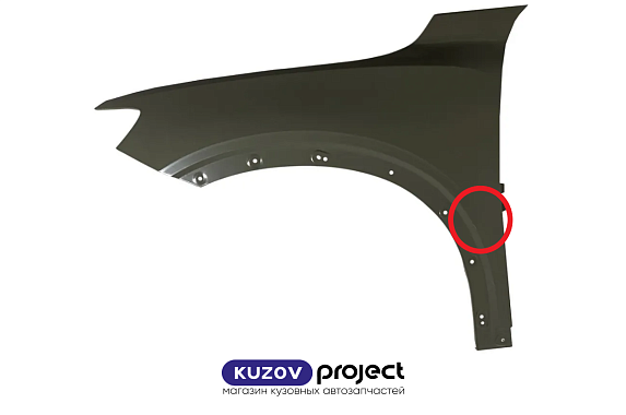 Крыло Geely Tugella 2019- Левое (Китай / Вмятина) Дисконт 20%